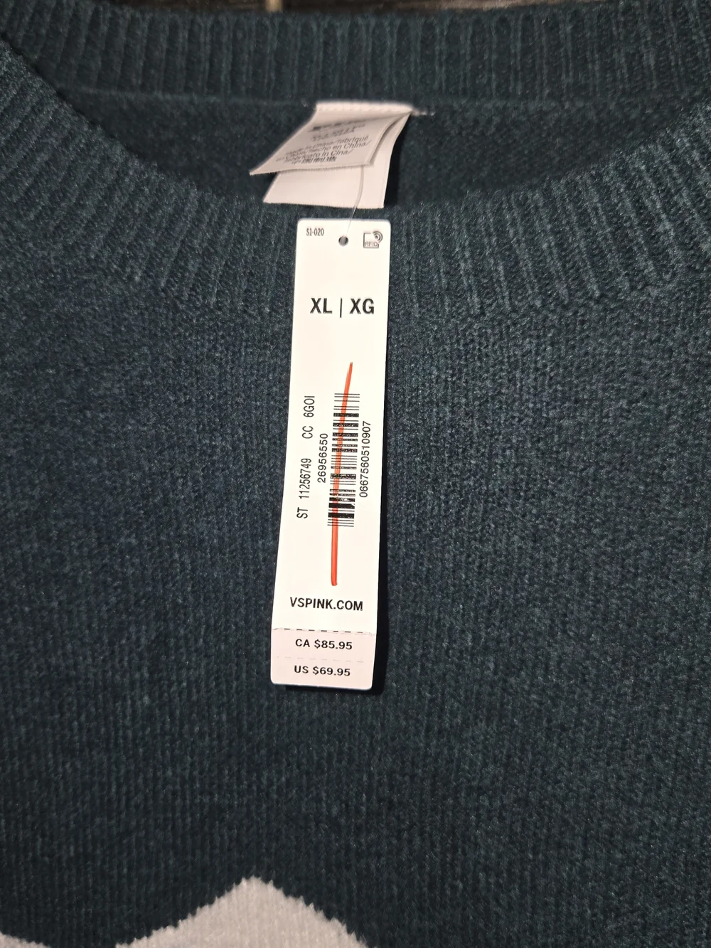 Victoria Secret PINK Apres Ski Mountain Crewneck XL Sweater NWT